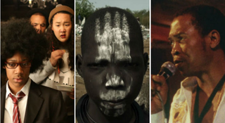Still from Dear White People (Ashley Beireis Nguyen); still from We Come as Friends (We Come as Friends); still from Finding Fela (Stein Kertechian)